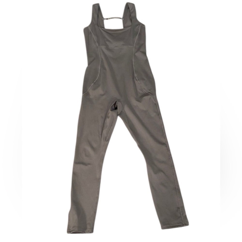 Fabletics army green sold out onesie with adjustable back